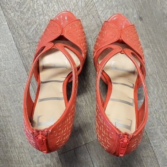 Elle Heels Pumps Stilettos Shoes PLATFORM Peep Toe Women's WOMAN'S Size 6 M - Picture 8 of 16